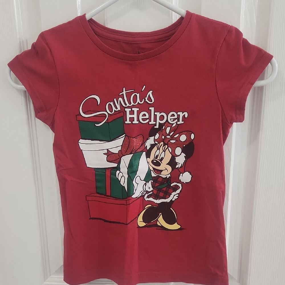 Red Kids Shirt with Cartoon Print